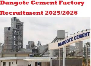Dangote Cement Factory Recruitment 2025/2026