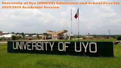 University of Uyo (UNIUYO) Admission and School Fees for 2025/2026 Academic Session