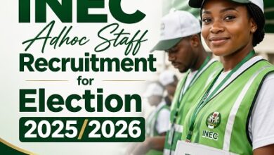 INEC Adhoc Staff Recruitment for Election 2025/2026