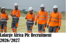 Lafarge Africa Plc Recruitment 2026/2027